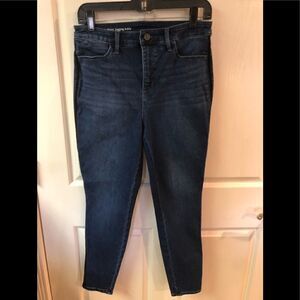 Talbots high waist ankle jeggings, with velvet stripe